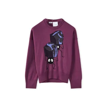 LOEWE x QIANYUQIANXUN SS22 Sweater Women's Fuchsia