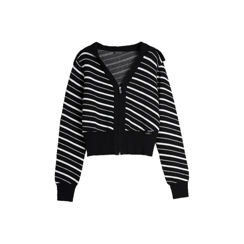 ELLE Sweater Women's Black White-0
