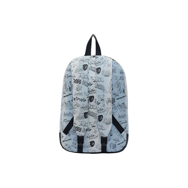 RIPNDIP Fabric Backpack Unisex Light Blue-2