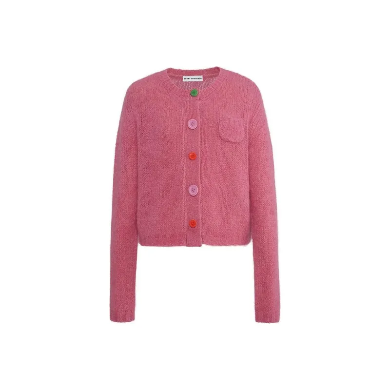 Short Sentence Sweater Women's Fuchsia-0