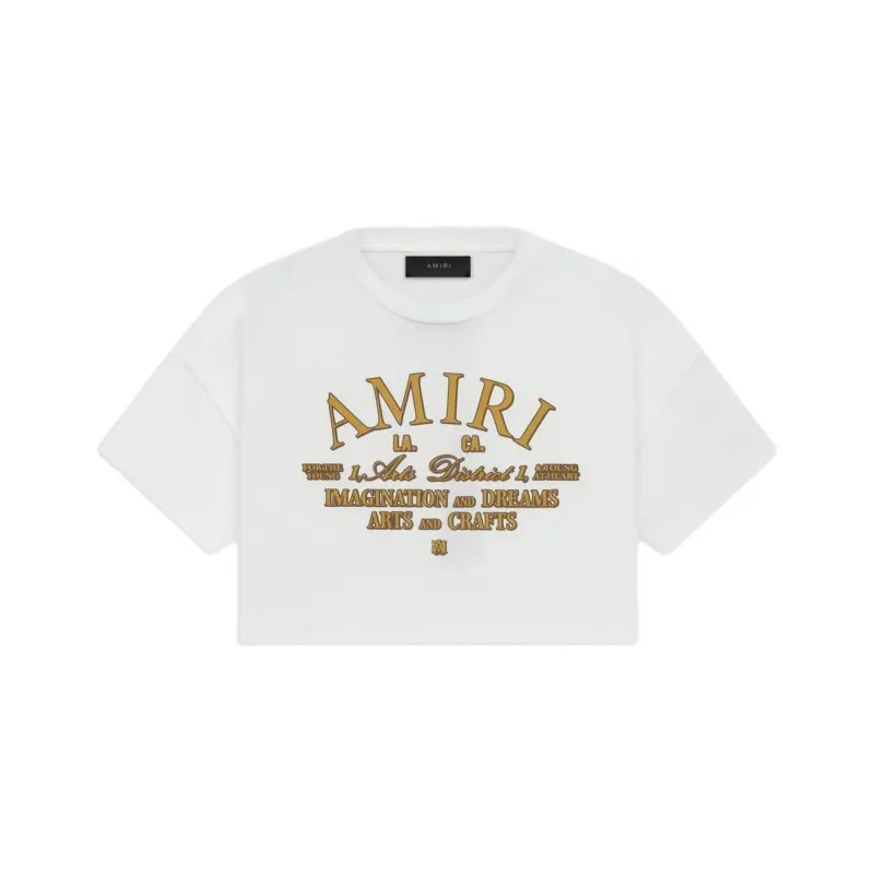 AMIRI Arts District Cropped Tee 'White'-0