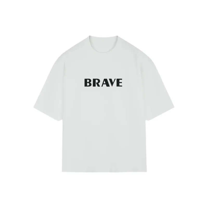 Korean Style Drop Shoulder Sleeve T Shirt Unisex-0