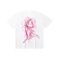 White (Pink Flower)