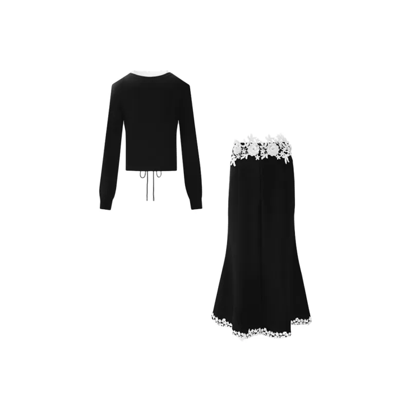 Incolore Skirt Set Women's Black-1
