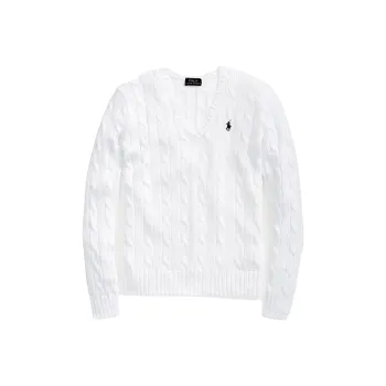 Polo Ralph Lauren Julianna Long-Sleeve Pullover 'White'