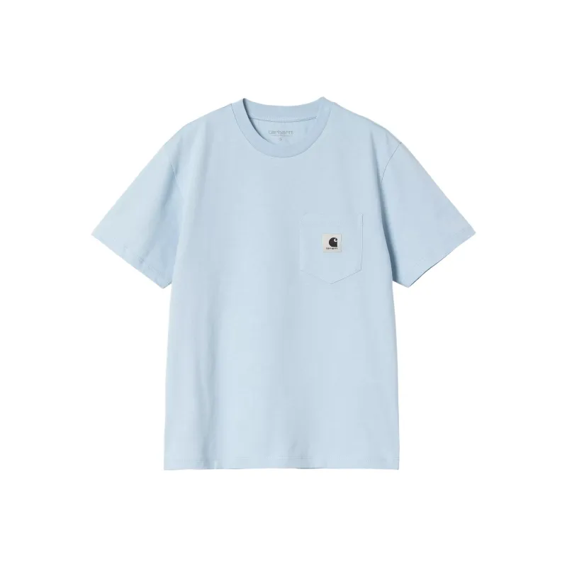 Carhartt WIP S/S Pocket T Shirts Women's Sky Blue-0