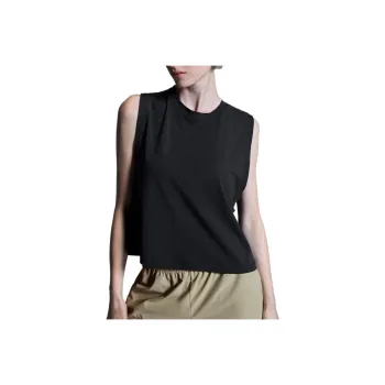 On Focus Crop Tank Top Women's Black