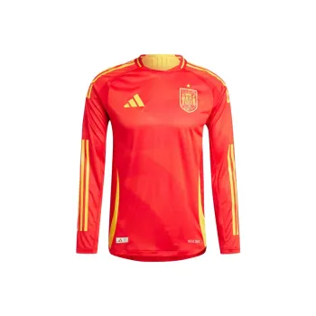 Adidas SPAIN 24 LONG SLEEVE HOME AUTHENTIC JERSEY Soccer Jerseys Men's Red