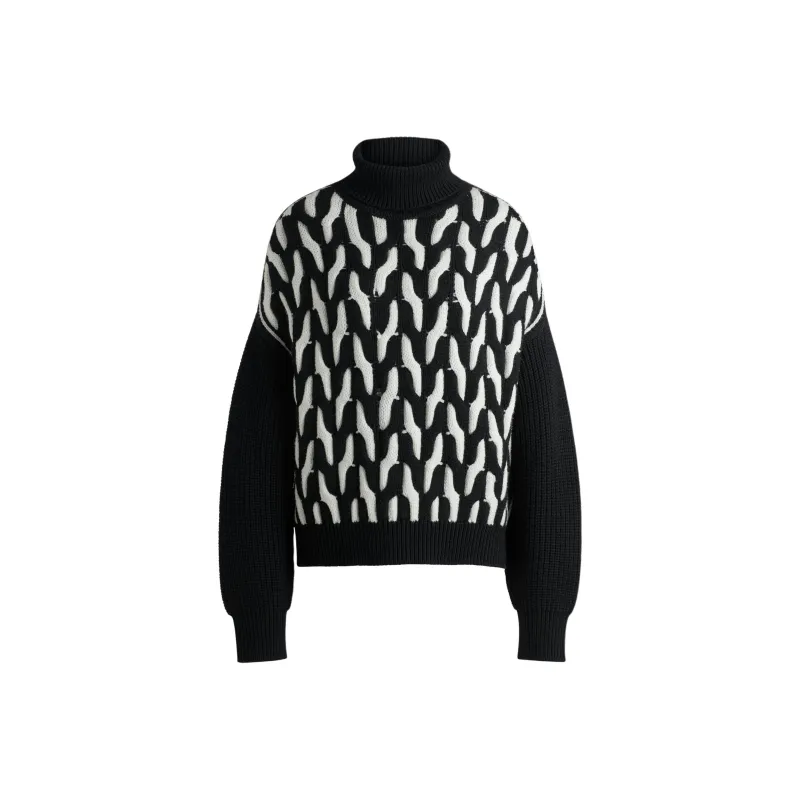 HUGO BOSS Cable knit Wool Sweater-0