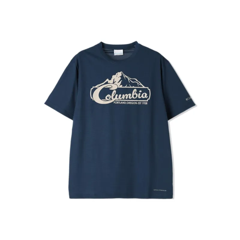 Columbia Light Canyon Omni Freeze T Shirt Men's Marine-0