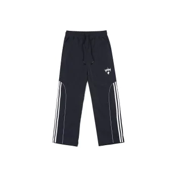 Guuka Gothic Style Embroidered Outdoor Sports Couple's Casual Pants Unisex Black