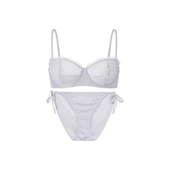 FREELASS Underwear Set Women's Shimmering Silver