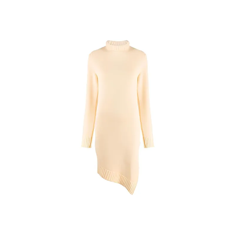 JIL SANDER Roll Neck Asymmetric Jumper-0