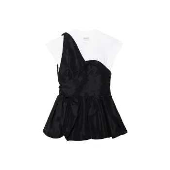 Alexander McQueen Layered Ruched T Shirt