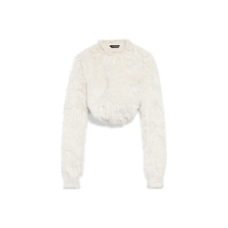 Balenciaga Long Sleeve Cropped Top-0
