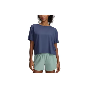 Under Armour Motion Drop Shoulder Sleeve T Shirt Women's Marine Blue