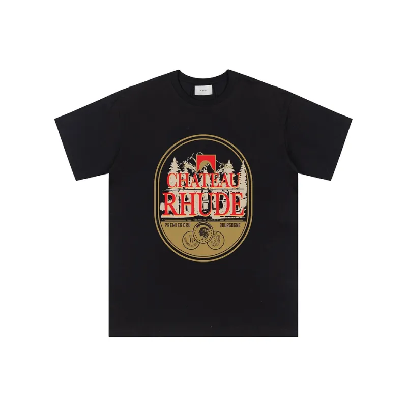 YUZHAOLIN Letter Print Loose Fit T Shirt Unisex-0