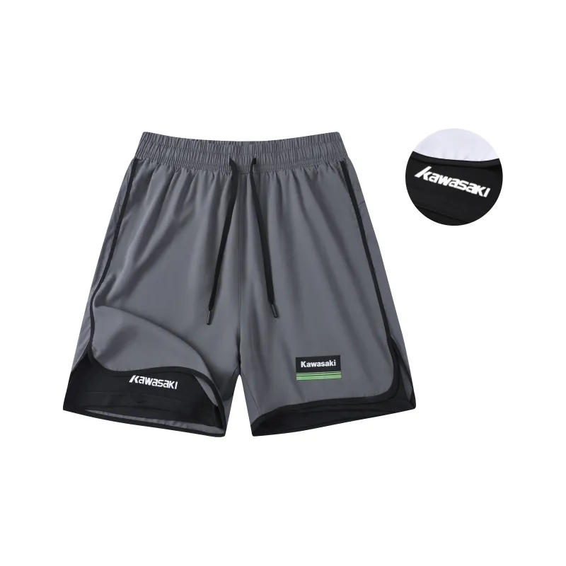 Kawasaki Casual Shorts Unisex Black-14