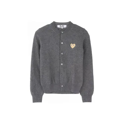 CDG Play Sweaters Women's Gray