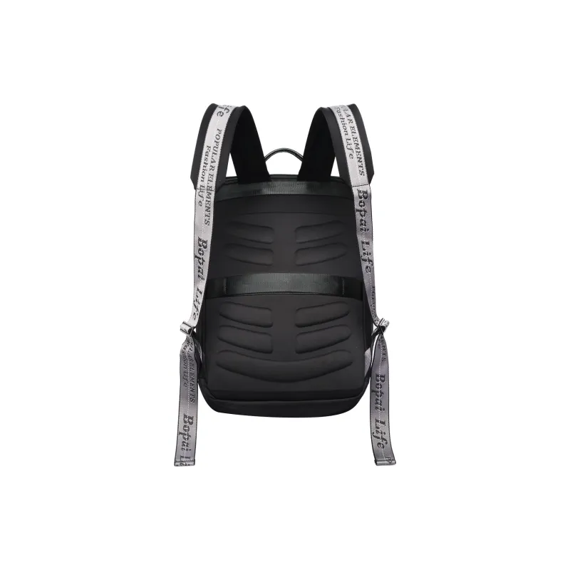 BOPAI Fabric Backpack Regular Men's Black-4