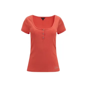 GUESS T Shirt Women's Orange Red
