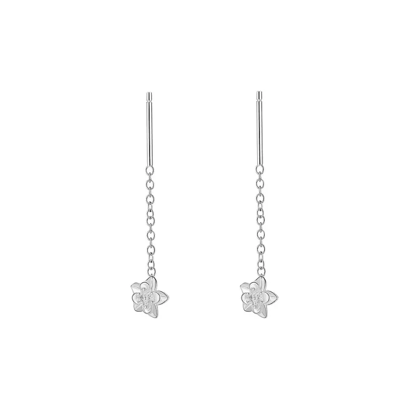 GIFT&CO S999 Fine Silver Drop Earrings Women's-11