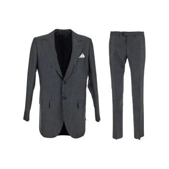 KITON Business Suits Men's Gray