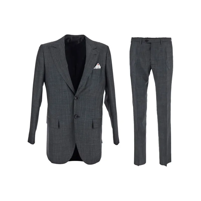 KITON Business Suits Men's Gray-0