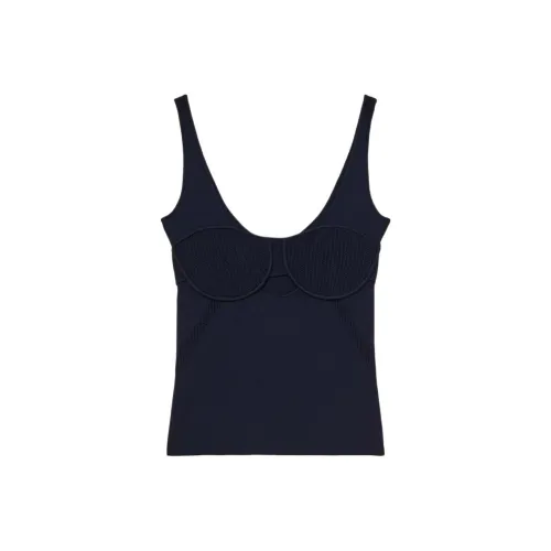 Patrizia Pepe Ribbed Bustier Top