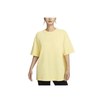 Nike Drop Shoulder Sleeve T Shirt Women's Soft Yellow