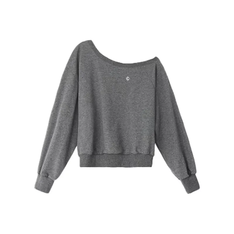 ABBY GODDESS Regular Pullover Sweatshirt Long Sleeved Lazy And Relaxed T Shirt Top Women's-4