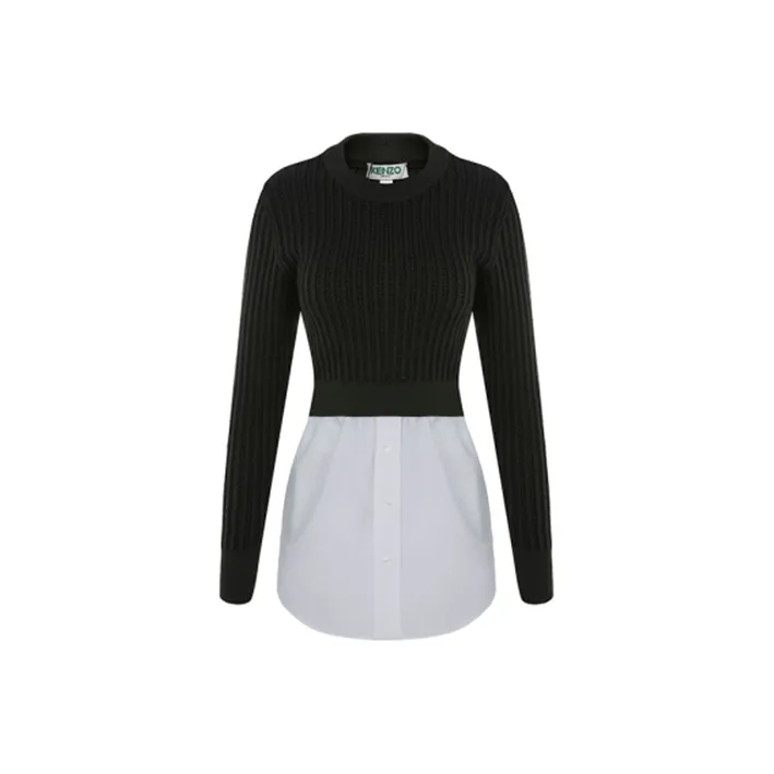 KENZO Sweater Women's Black White-0