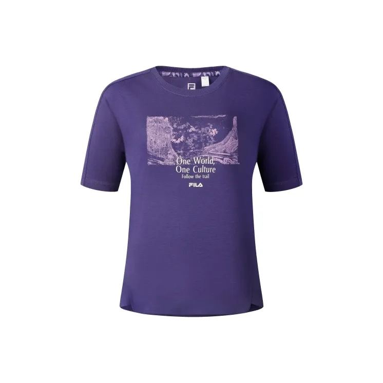FILA T Shirt Women's Dark Purple-0