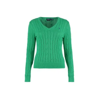 Polo Ralph Lauren Kimberly Cable Knitted V Neck Jumper