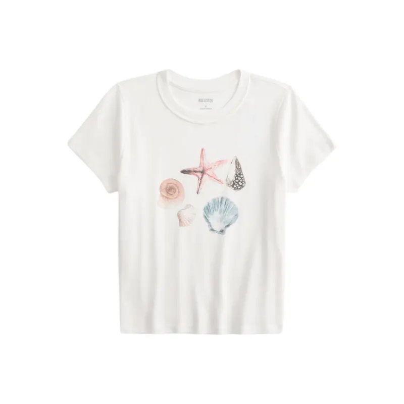 Hollister T-Shirt Women's Cloud White-0