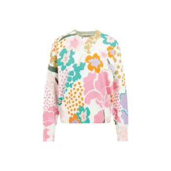 BARBOUR Delphinium Knitted Jumper Sweater Women's Multicolor