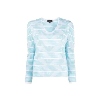 EMPORIO ARMANI Graphic print Scoop neck Jumper