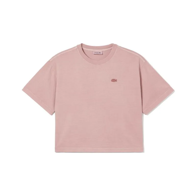 LACOSTE Crop Tops Women's Pink-0