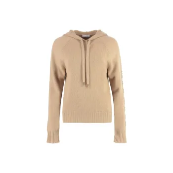 MaxMara Drawstring Long Sleeved Knitted Hoodie