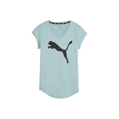 PUMA Train FavoriteHeather Cat T Shirt Women's Sapphire Stone 21