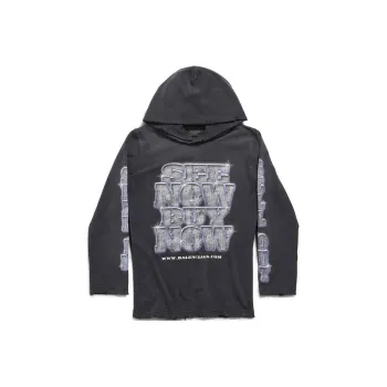 Balenciaga Snbn Long Sleeved Hoodie