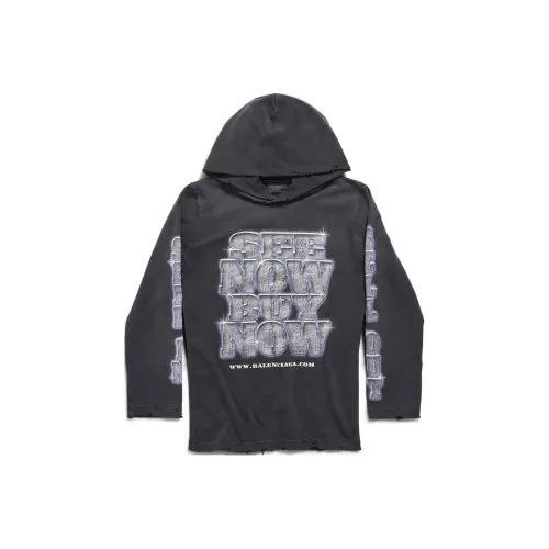 Balenciaga Snbn Long Sleeved Hoodie