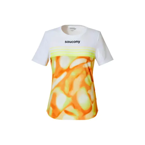 Saucony Tank Top Women's Orange Yellow Mixed Color