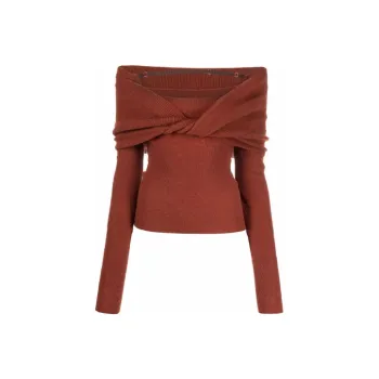 Jacquemus FW21 Slim Fit Sweater Women's Brown