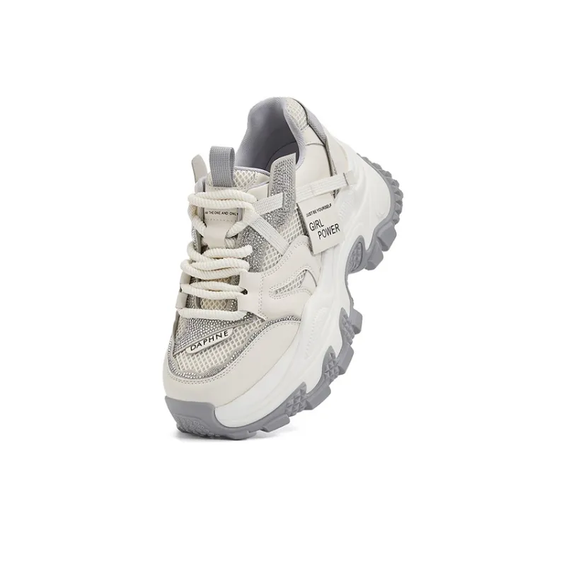 DAPHNE Anti Slip Wear Resistant Low Top Chunky Sneakers Women's-3