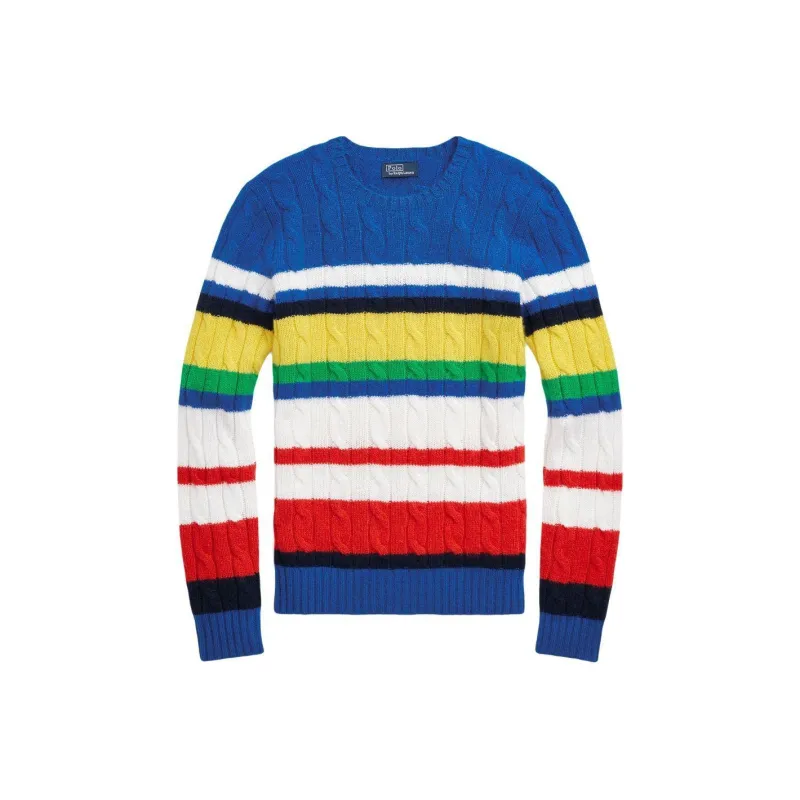 Polo Ralph Lauren Striped Cable knit Jumper-0