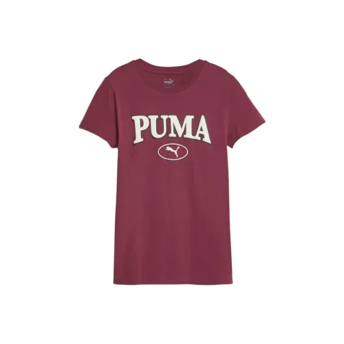 PUMA Regular T-Shirt Women's Burgundy