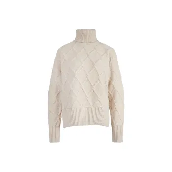 BARBOUR Perch Knitted Jumper Sweater Women's Wheat Flake