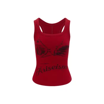 Ariseism Tank Tops Women's Red