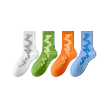 Taste The Color Knee High Socks Unisex 4 Pack